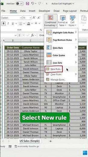 Make Excel Smarter – Highlight Selected Cell in Seconds!