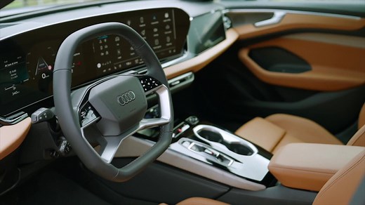 The new Audi A6 Avant Interior Design in Midnight green