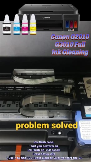 Aps Printer on Instagram: "Canon G2010 G3010 head Cleaning Fix Solved Resets #canon #service"