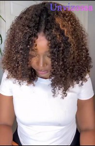 Highlight Ombre Half Wig Human Hair Kinky Curly 1B/30# 200% Density Afro Curly Seamless Flip Over 3 In 1 Half Wigs for Black Women Wear Go Glueless Wigs Human Hair 18 Inch