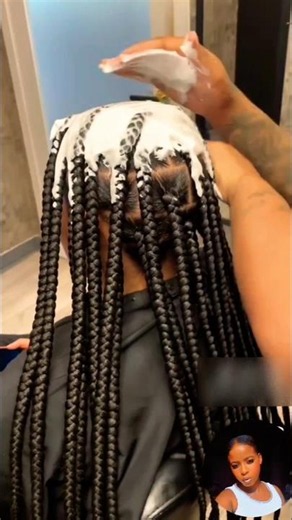 Pretty African Ladies Braid hairstyles knotless Connrow ponytails #braids #hairstyles #trending #fyp