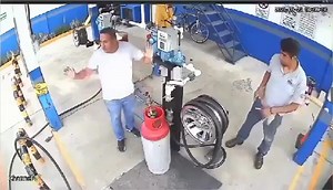 Always bring a gun to a fire extinguisher fight!