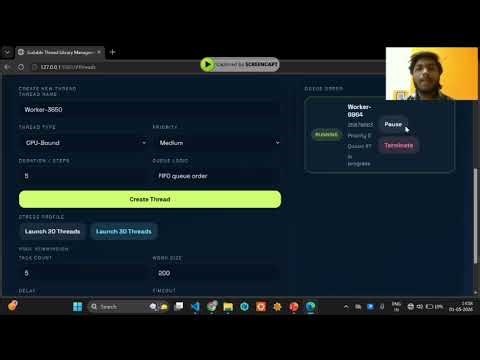 Scalable Thread Library Management System