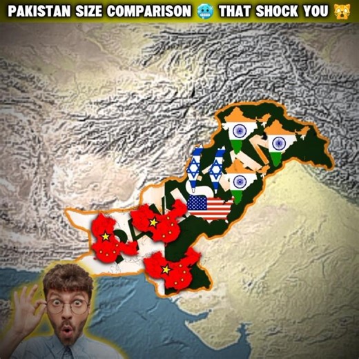 Size Comparison of Pakistan 🤯 that shock you 🇵🇰🥶#shorts#facts#sizecomparison#countryballs#maps
