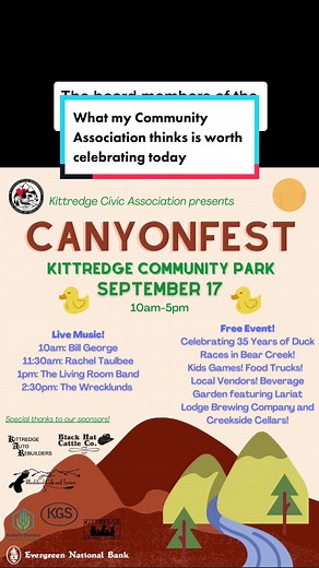 The KCA celebrates the violation of private property rights today. #colorado #kittredgeparkdrama #properttdispute #communism #violationofrights #badneighbors #badpeopletakingadvantage #entitledpeople #canyonfest #evergreencolorado