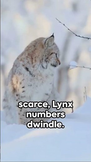 Lynx vs Hare: A Brutal Cycle Repeats Every 10 Years #predator #ecosystem #shorts