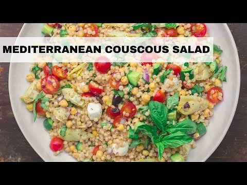 Mediterranean Couscous Salad | Easy Salad Recipe (Mediterranean Diet)