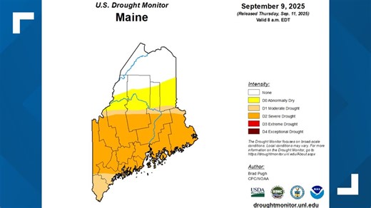 Maine drought conditions virtually unchanged from previous week