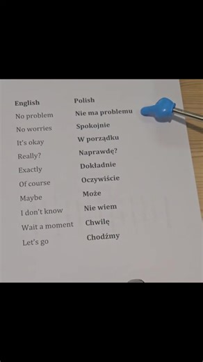 Day 55 of 365days consistency challenge: Basic Polish Everyday phrases. #polishlanguage