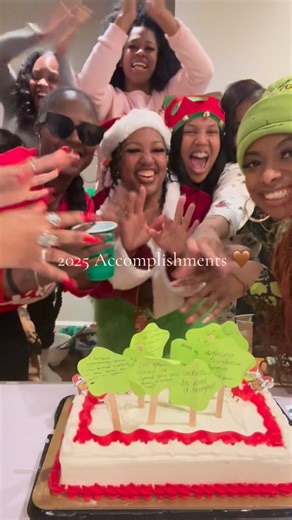 Staci👑 on Instagram: "2025 gave us a lot to be proud of 🤍 We took a moment paused, reflected, and wrote down the things we’ve accomplished..big wins, quiet milestones, lessons learned, and growth we don’t always celebrate out loud. This was our reminder that progress deserves acknowledgment and joy deserves space. Cheers to what we’ve built, how far we’ve come, and everything still unfolding ✨🍰 Cheers to 2025… welcoming in 2026"