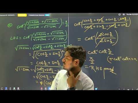 class 12th inverse trigo miscellaneous(lec13)By Rohit Sir math