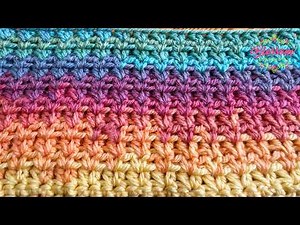 Super Quick & Easy Crochet Stitch for Absolute Beginners! One Row for cosy blankets 🌸