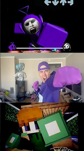 FNF nocturnal protocol Roblox vs Minecraft vs Real Life #roblox #minecraft