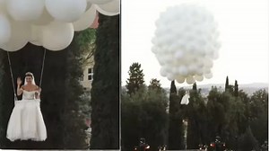 Viral Video: Bride Arrives At Wedding By Floating In 250 Helium Balloons. Watch