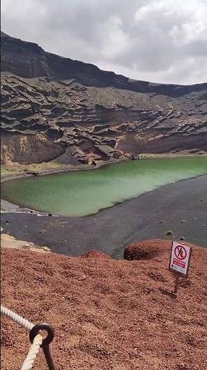 El Lago verde, Charco de los Clicos, Lanzarote, El Golfo