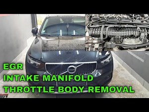 How To Clean And Remove The Intake Manifold/EGR/Throttle Body From Any Volvo 2.0 Engine