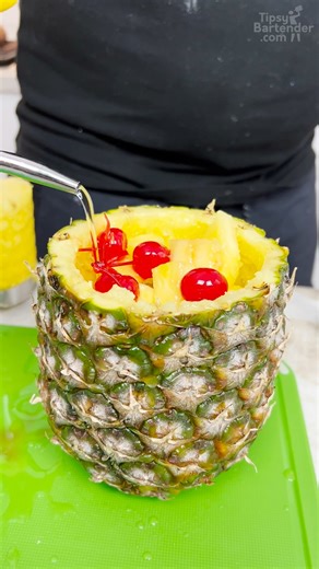 Tequila Popsicle Sunrise In A Pineapple | Tipsy Bartender