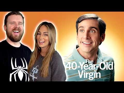 My wife watches THE 40 YEAR OLD VIRGIN for the FIRST Time || Movie REACTION