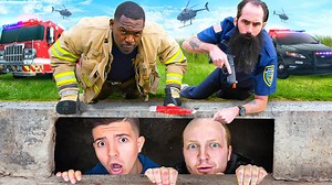 I Got Hunted By FIREMEN and POLICE with Unspeakable | Preston Tv
