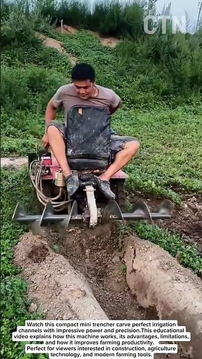 Mini Trencher Machine in Action – Amazing Farming Technology Explained!