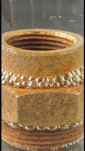 Acid Cleaning a Corroded Brass Fitting (Fully Rusted Look) #acidcleaning #rustremoval #brassfittings