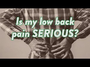 How do I know if my lower back injury is serious?