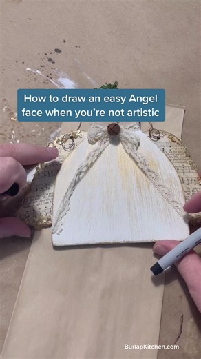 How to draw an Angel face when you’re not artistic. #simplecreations #...
