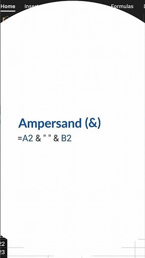 The Fastest Way to Combine Text in Excel! #exceltips