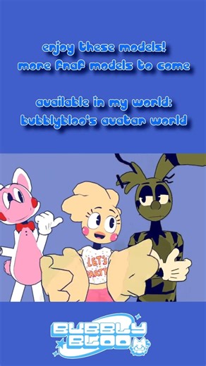 3 fnaf models! #vrchat #fnaf #vrcavi