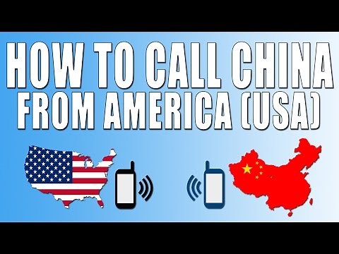 How To Call China From America (USA)