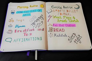 Morning and Evening Routines - Using Your Bullet Journal to start your day