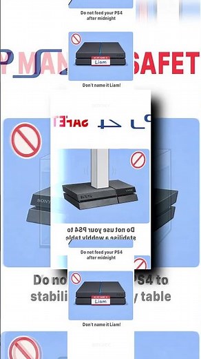 (YTPMV) PlayStation 4 Safety Manual! Scan