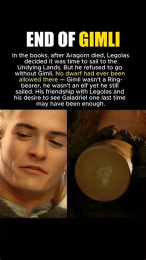 Legolas refused to leave Gimli behind #lotr