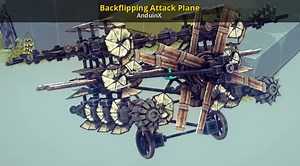 Backflipping Attack Plane Mod for Besiege | BSG Mods
