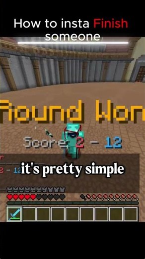How to insta kill someone #minecraft #gaming #minecraftpvp