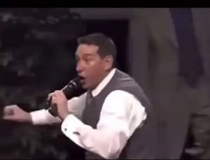 Pastor gets a little to filled with the Holy Spirit.