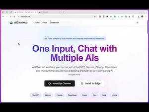 AI ChatHub - One Input, Chat with Multiple AIs