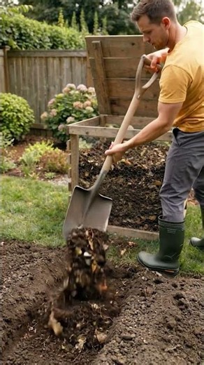 Transform Trash into Treasure: Compost Your Way to a Greener Garden!🌱 #sustainableliving
