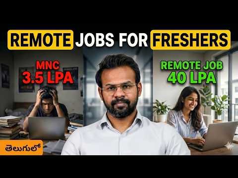 Top REMOTE JOBS for FRESHERS | Complete Remote Jobs Roadmap