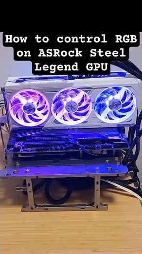 How to Control RGB / LEDs on ASRock Steel Legend GPU #asrocksteellegend #pcsetup #howto