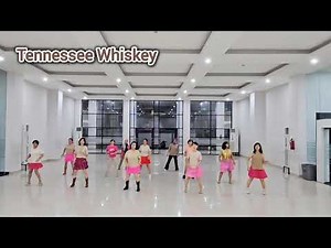 Tennessee Whiskey - Intermediate Line Dance // Choreo by Rob Fowler (ES) // Demo by ALD