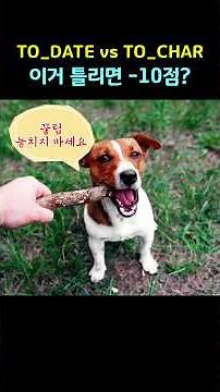 SQLD 시험, TO_DATE와 TO_CHAR 형식 지정자 완벽 정리