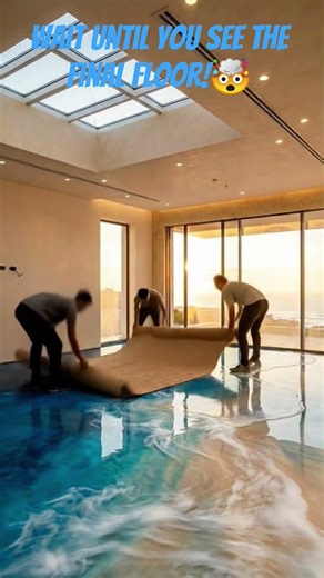 Watch a $10M Oceanfront Villa Get a Custom Liquid Floor Transformation ✨ Epoxy Ai Lab #ceravespf