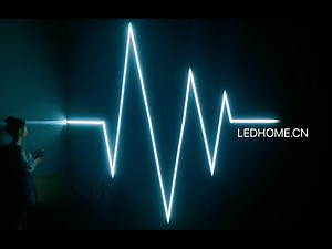 DIY HEARTBEAT LINEAR LIGHTING WITH RUNNING WITHE COLOR