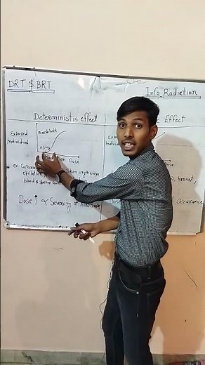 deterministic and stochastic effect | Radiation effect on cell | Radiobiology #radiology #cell