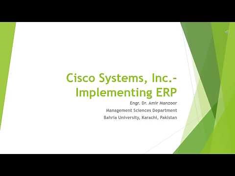 Cisco Systems, Inc Implementing ERP-Video Lecture