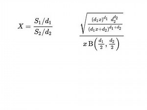 The PDF of the F Distribution Part 1