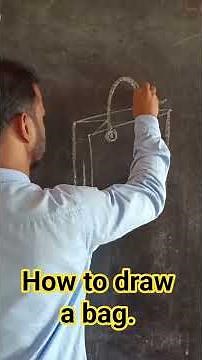How to draw a bag step by step. #howto #draw #bag #nicebag #tutorial #easy #learn #art #drawing