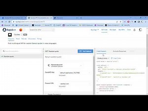 API quote generator demo | API Beginner Tutorial with Rapidapi.com