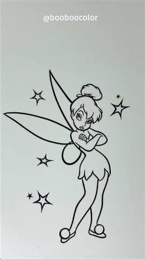 Tinkerbell Coloring #coloring #tinkerbell